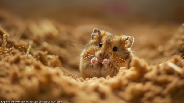Hygiène d'un hamster : les raisons de lui acheter un bac à sable
