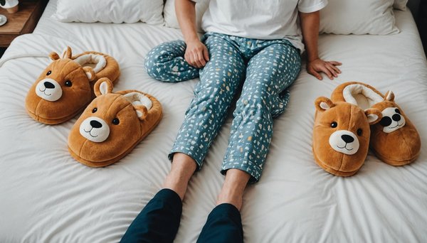 Accessoires ludiques : chaussons d'animaux pour pyjama